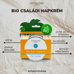Alternative view of Coconutoil Bio Családi Napkrém – SPF30 TERMÉSZETES ÁSVÁNYI FÉNYVÉDŐ
